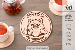Funny Coasters Bundle Laser Cut. Drink Coasters. Kitchen SVG Product Image 9