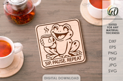 Funny Coasters Bundle Laser Cut. Drink Coasters. Kitchen SVG Product Image 11