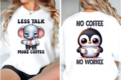 Funny Coffee Animals Png,Coffee Lover Animals Product Image 2