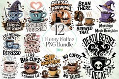 Funny Coffee PNG Bundle Product Image 1