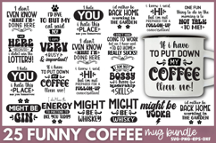 Funny Coffee Mug SVG Bundle Product Image 1
