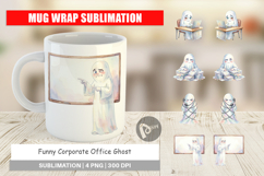 Funny Corporate Ghost Mug Wrap Product Image 1