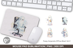 Funny Corporate Ghost Mouse Pad Product Image 1