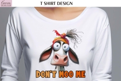 Cartoon Cow | Funny Sarcastic Quotes T Shirt | Sayings Product Image 1