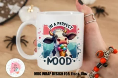 Sarcastic Cow Mug  Mug Wrap For 11 oz and 15 oz, 3d Mug, Mood Png