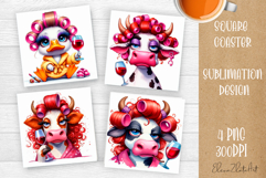 Sarcastic animal Coffee Mug Sublimation, Coaster Product Image 1