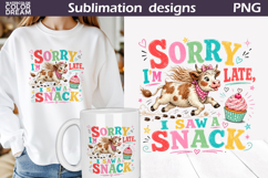 Funny Cow Sublimation | Playful Cow Quote Product Image 1