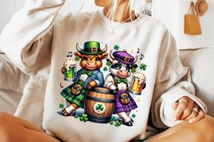 St Patrick&#039;s Day Funny Cows PNG, Lucky Day PNG, Shamrock PNG Product Image 3