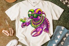 Mardi Gras PNG Crawfish, Fleur De Lis PNG, Fat Tuesday PNG Product Image 1