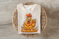 Funny Crazy Chicken PNG Product Image 3