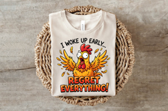 Funny Crazy Chicken Sublimation PNG Product Image 3