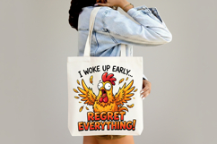 Funny Crazy Chicken Sublimation PNG Product Image 4