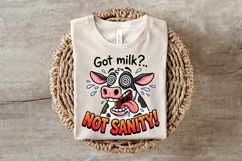 Funny Crazy Cow Sublimation PNG Product Image 3