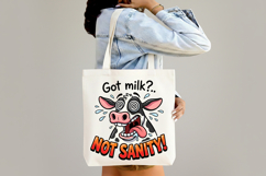 Funny Crazy Cow Sublimation PNG Product Image 4