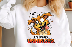 Funny Crazy Dog Sublimation PNG Product Image 2