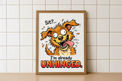 Funny Crazy Dog Sublimation PNG Product Image 5