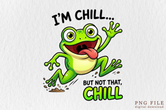 Funny Crazy Frog Sublimation PNG Product Image 1
