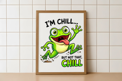 Funny Crazy Frog Sublimation PNG Product Image 5