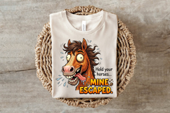 Funny Crazy Horse Sublimation PNG Product Image 3