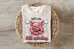 Funny Crazy Pig Sublimation PNG Product Image 3