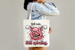 Funny Crazy Pig Sublimation PNG Product Image 4