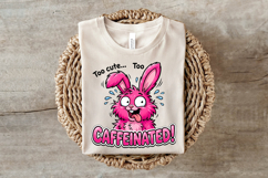 Funny Crazy Pink Bunny Sublimation PNG Product Image 3