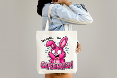 Funny Crazy Pink Bunny Sublimation PNG Product Image 4