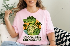 Funny Crocodile PNG, In a while Crocodile PNG, Kids Crocodil Product Image 4