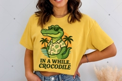 Funny Crocodile PNG, In a while Crocodile PNG, Kids Crocodil Product Image 5