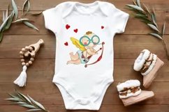 Funny Cupid Illustration for Valentine's Day Crafts Product Image 4