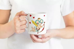 Funny Cupid Illustration for Valentine's Day Crafts Product Image 2