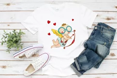 Funny Cupid Illustration for Valentine's Day Crafts Product Image 3