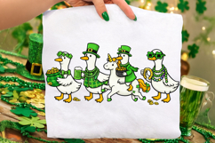 St Patrick's Day Goose PNG, Funny Goose PNG, Lucky Goose PNG Product Image 2