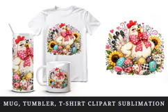 Funny cute tumbler, mug wrap, clipart sublimation design Product Image 1