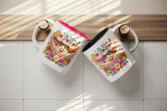 Funny cute tumbler, mug wrap, clipart sublimation design Product Image 3