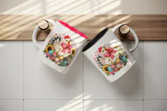 Funny cute tumbler, mug wrap, clipart sublimation design Product Image 3