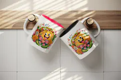 Funny cute tumbler, mug wrap, clipart sublimation design Product Image 3