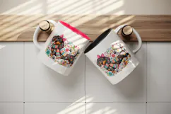 Funny cute tumbler, mug wrap, clipart sublimation design Product Image 3