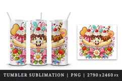 Funny cute tumbler, mug wrap, clipart sublimation design Product Image 4