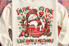 Funny Cute Snowman Png Christmas PNG Product Image 2