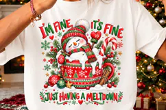 Funny Cute Snowman Png Christmas PNG Product Image 3