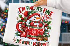 Funny Cute Snowman Png Christmas PNG Product Image 4