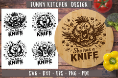 Funny Cutting Board SVG Laser engraving files