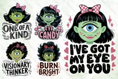 Funny Cyclops Girl Sublimation Bundle Product Image 4