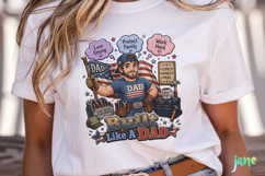 Funny Dad Sticker PNG Product Image 5