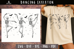 Funny Dancing Skeleton Halloween svg