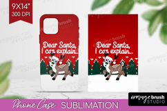 Funny Deer Xmas Phone Case PNG Christmas Case PNG Product Image 1