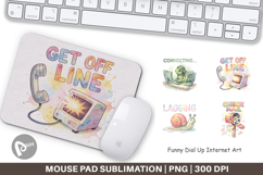 Funny Dial-Up Internet Mouse Pad Product Image 1