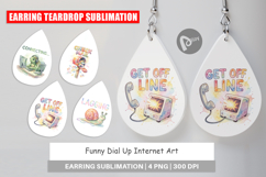 Funny Dial-Up Internet Earring Product Image 1