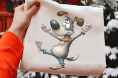 Funny Dog Fitness Clipart Product Image 2